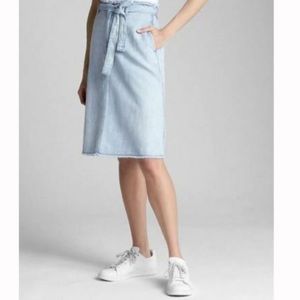 Gap long frayed skirt
